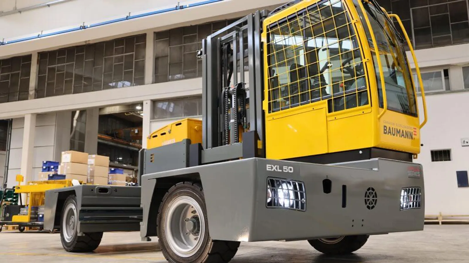 Meet BAUMANN at TPSV2026: Sideloaders for Safer Tube, Steel and Long-Load Handling
