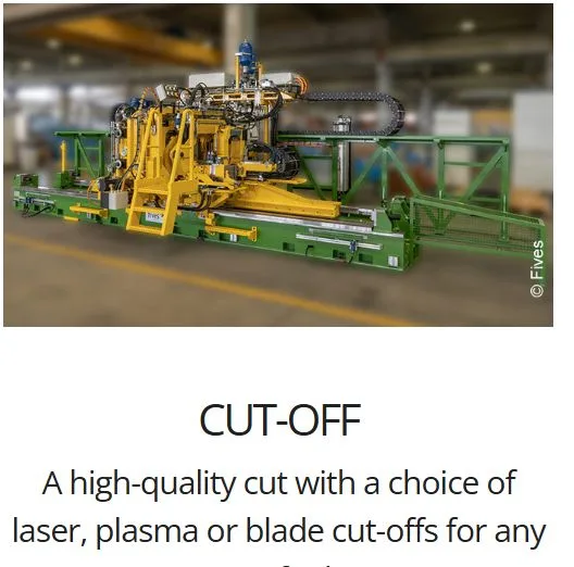 Fives cut-off equipment for tube production lines