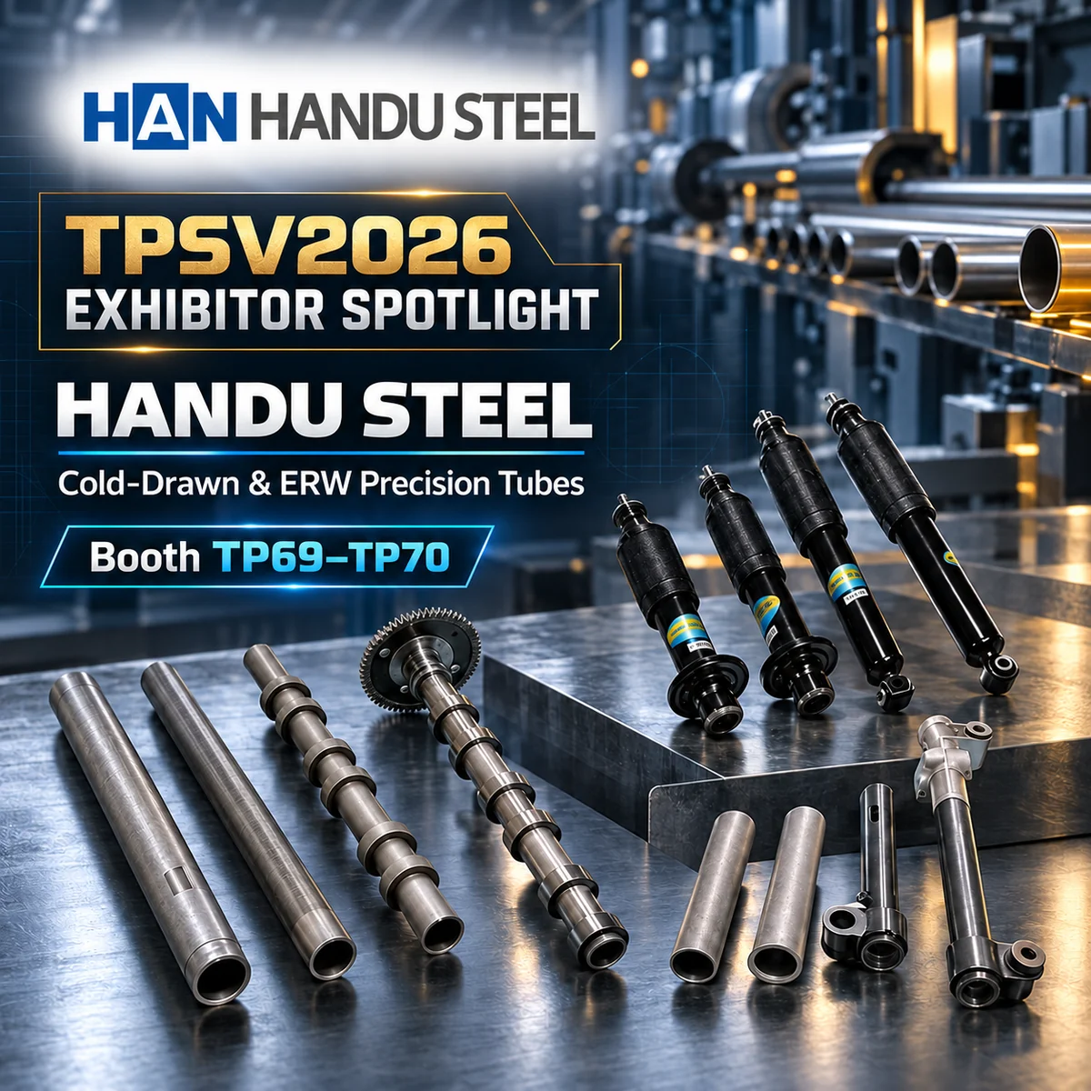 Meet Handu Steel at TPSV2026: Cold-Drawn and ERW Steel Tubes for Precision Applications