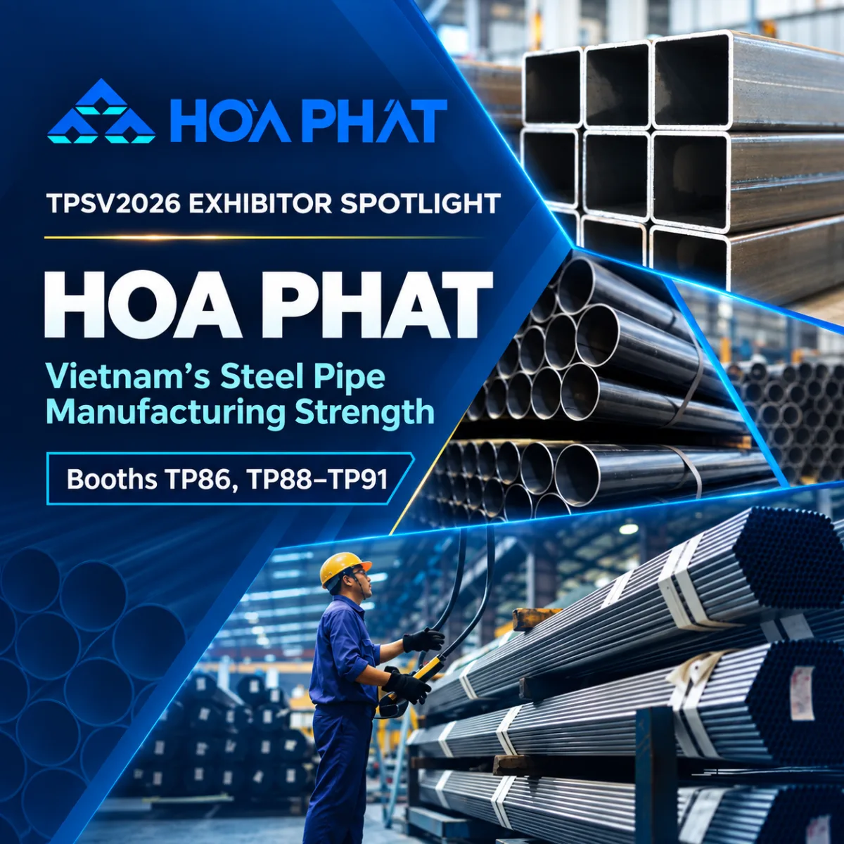 Hoa Phat Brings Vietnam's Leading Steel Pipe Manufacturing Strength to TPSV2026