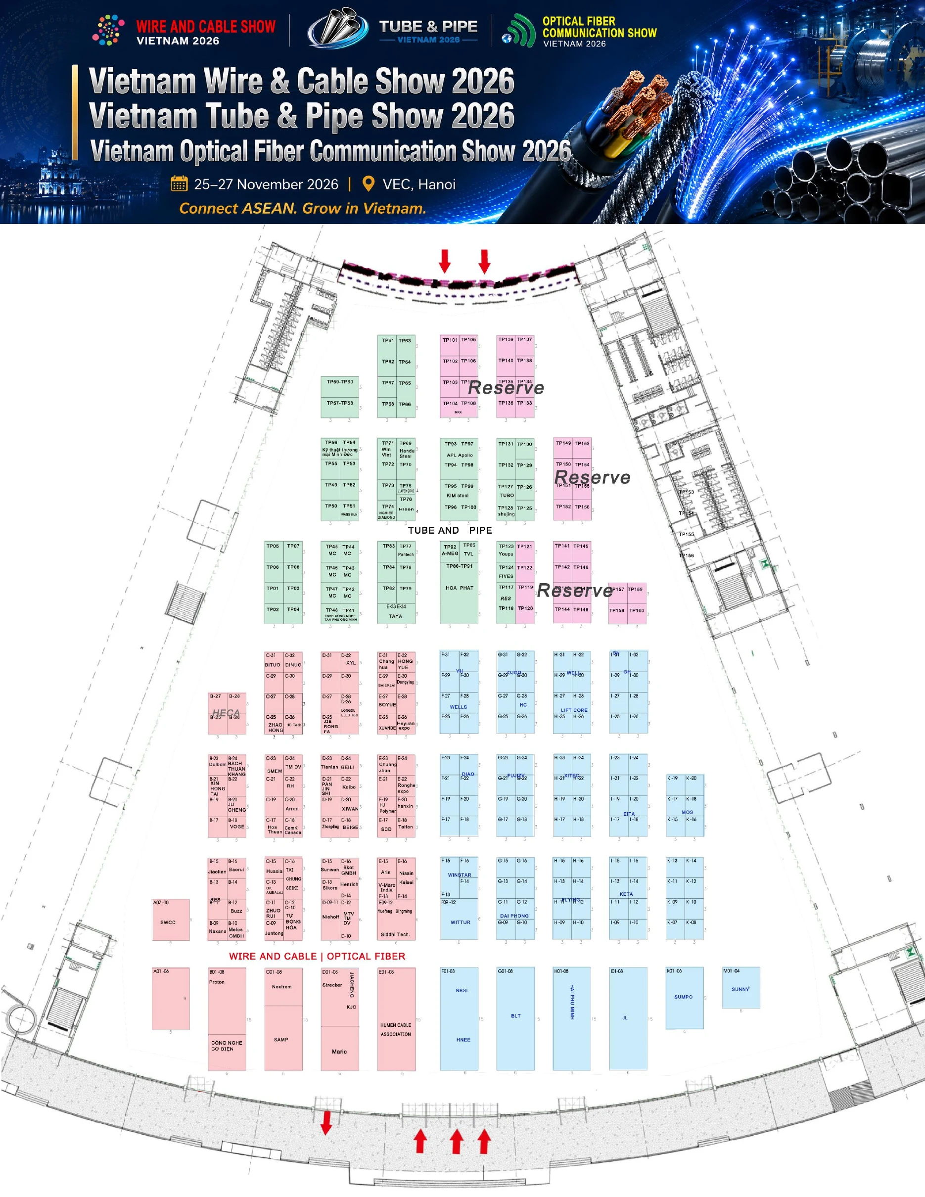 Updated combined Vietnam Wire Cable Tube Pipe Optical Fiber floor plan 2026